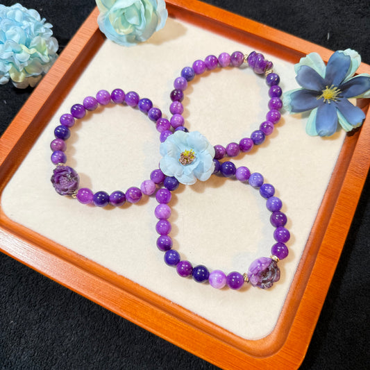 南非舒俱来 多彩 玉化料 手链